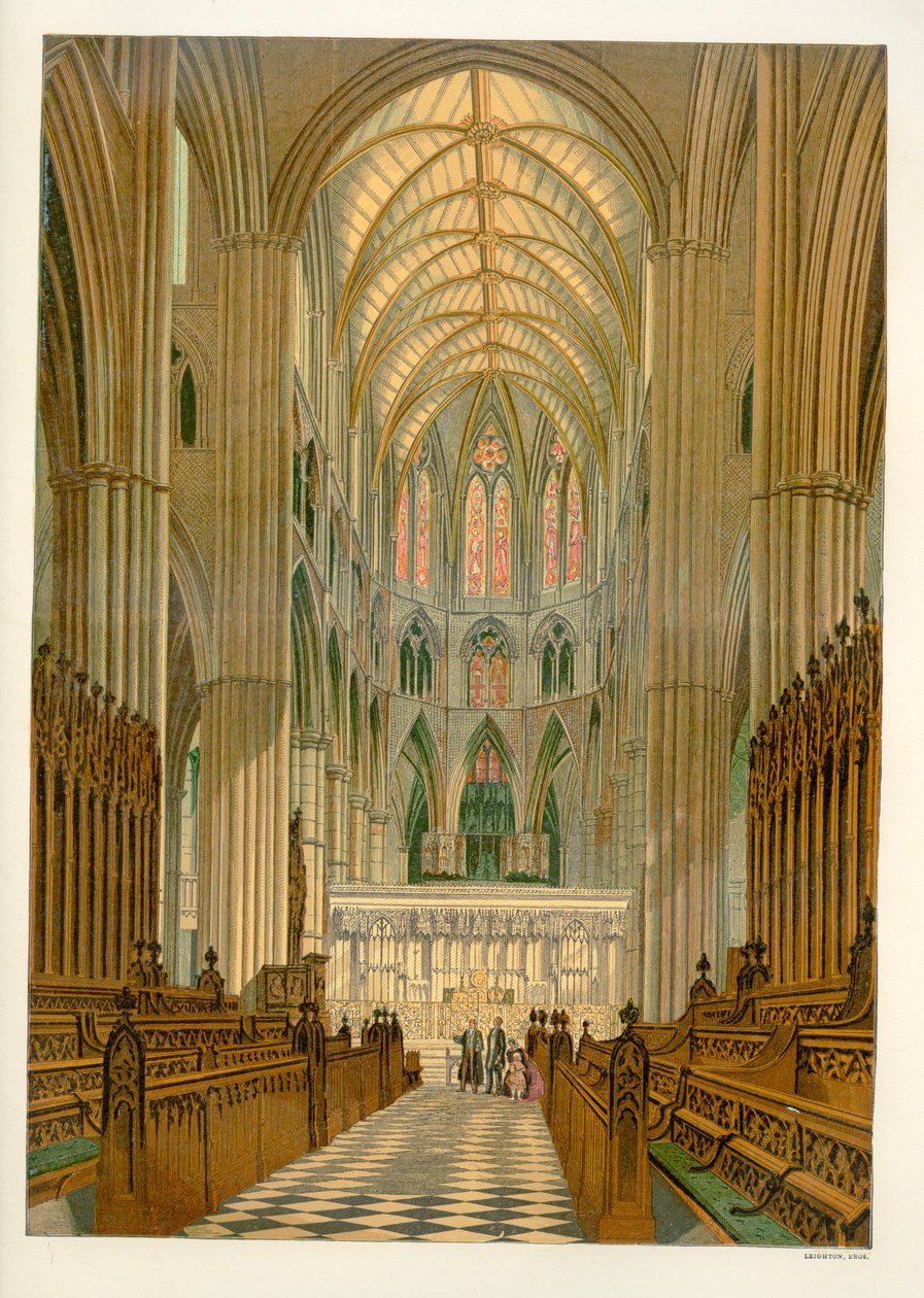 Kuoro (Quire) - Westminster Abbey (Westminsterin luostari) tekijältä Unbekannter Künstler