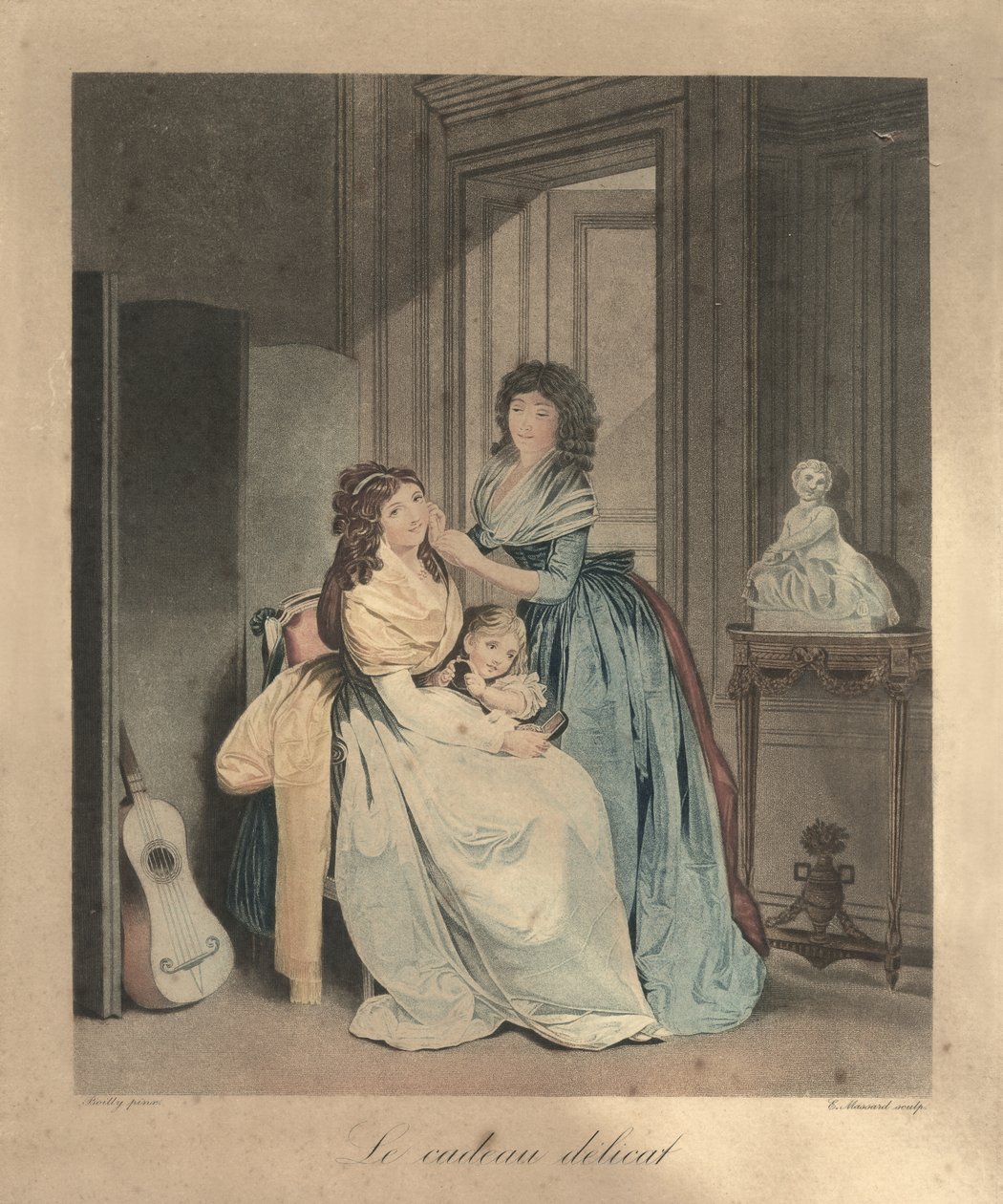 The Delicate Gift, Pariisi, n.1820 (kaiverrus) tekijältä Unbekannter Künstler