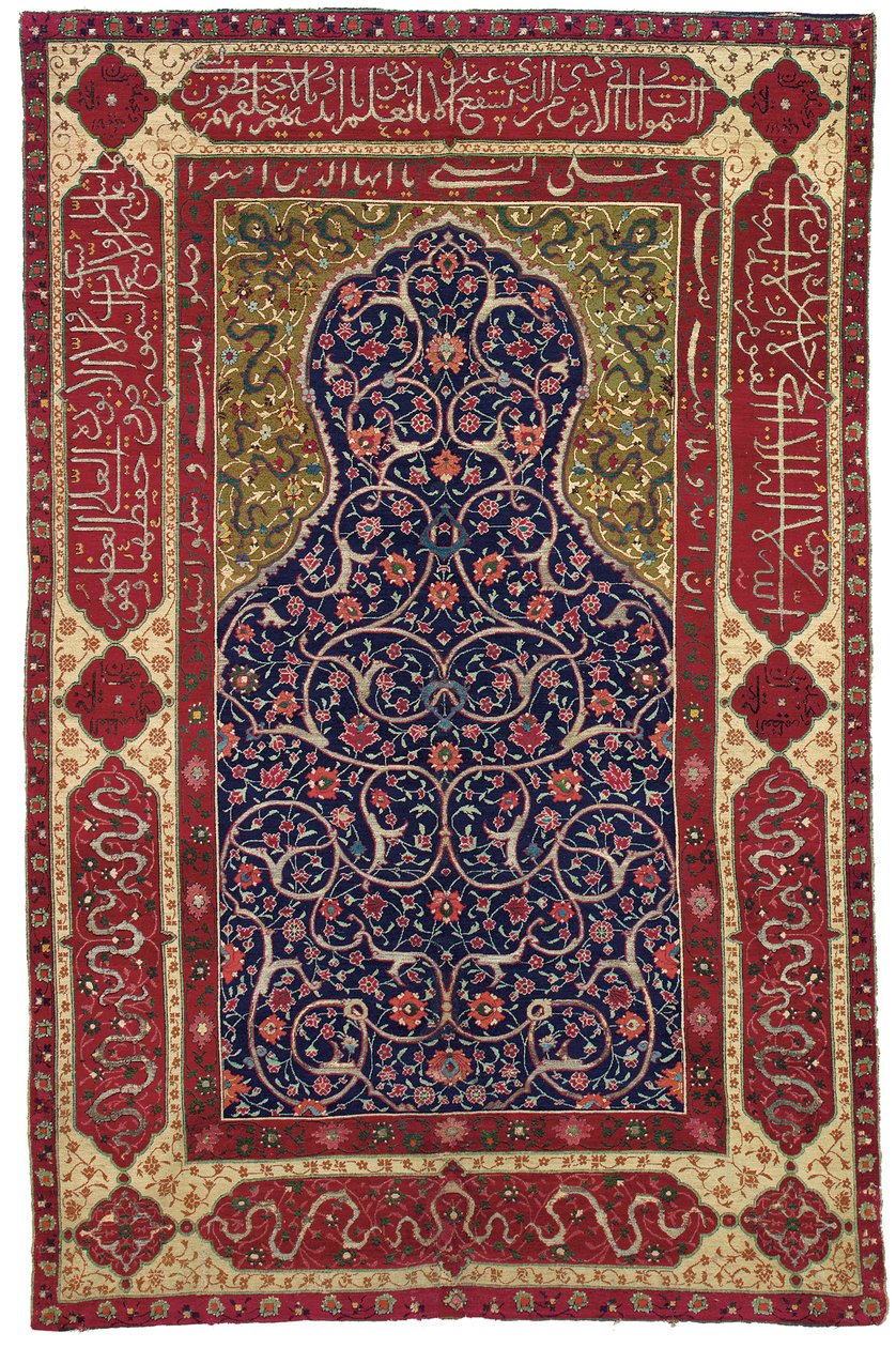 Perezin "Topkapi" -rukousmatto, Isfahan, Keski-Persia, 1500- tai 1600-luku tekijältä Unbekannt