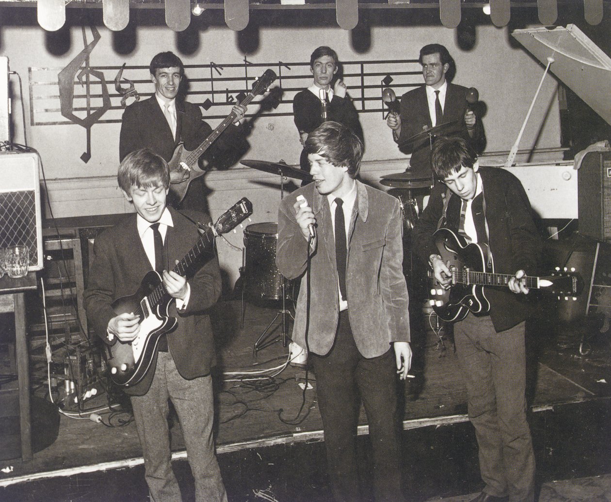 Rolling Stones lavalla Station Hotelissa, Richmondissa tekijältä Unbekannt
