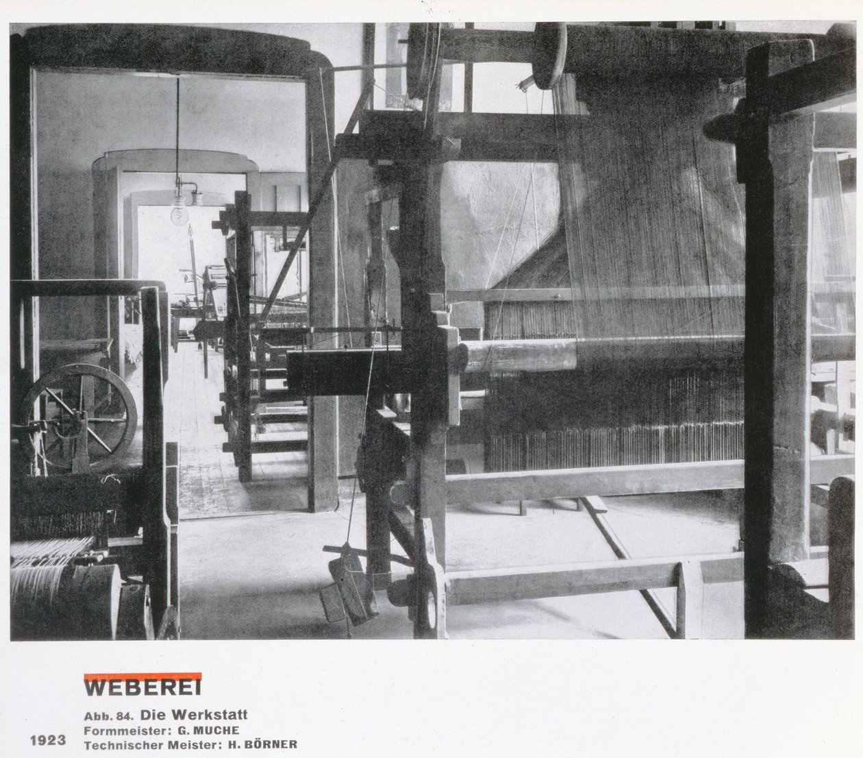 Weaving Workshop, Bauhausin työpajoista Weimarista tekijältä Unbekannt