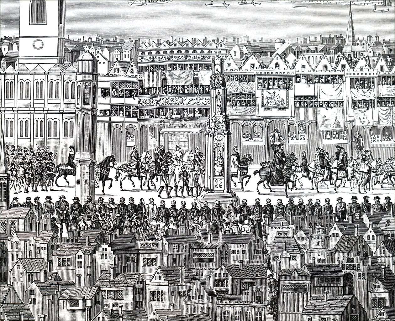 Kuningas Edward VI:n kruunauskulkue. tekijältä Unbekannt
