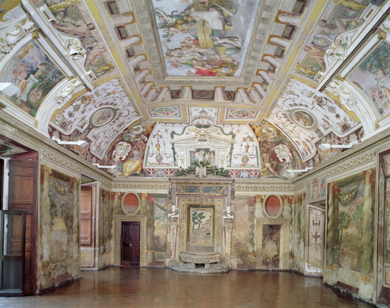 Pääsalonki, jonka Pirro Ligorio (n. 1500-1583) suunnitteli kardinaali Ippolito II d