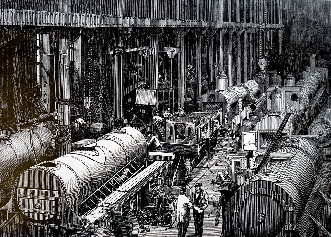 Robert Stephenson and Companyn valmistuslattia. tekijältä Unbekannt