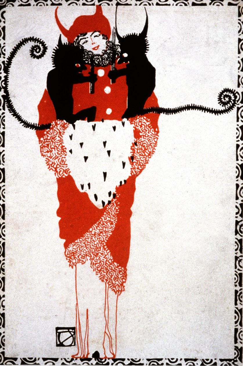 Paholaisen pelastus, n. 1919 (postikortti). tekijältä Unbekannter Künstler