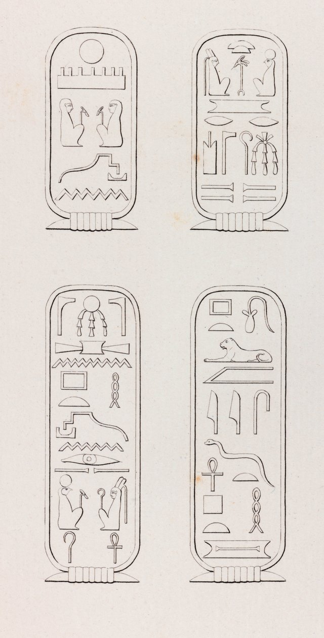 Thebes: Hieroglyfit, lähikuva tekijältä Unbekannt