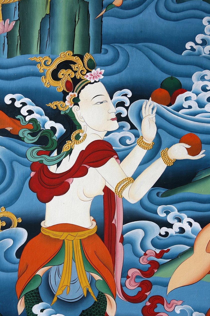 Tiibetin jumaluus. Kopanin luostari, Kathmandu, Nepal tekijältä Unbekannt