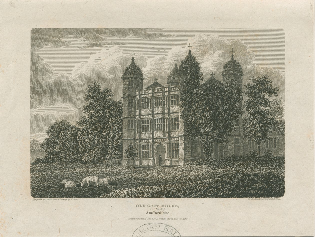 Tixall Hall - Gatehouse: kaiverrus, 25. marraskuuta 1775 tekijältä Unbekannt