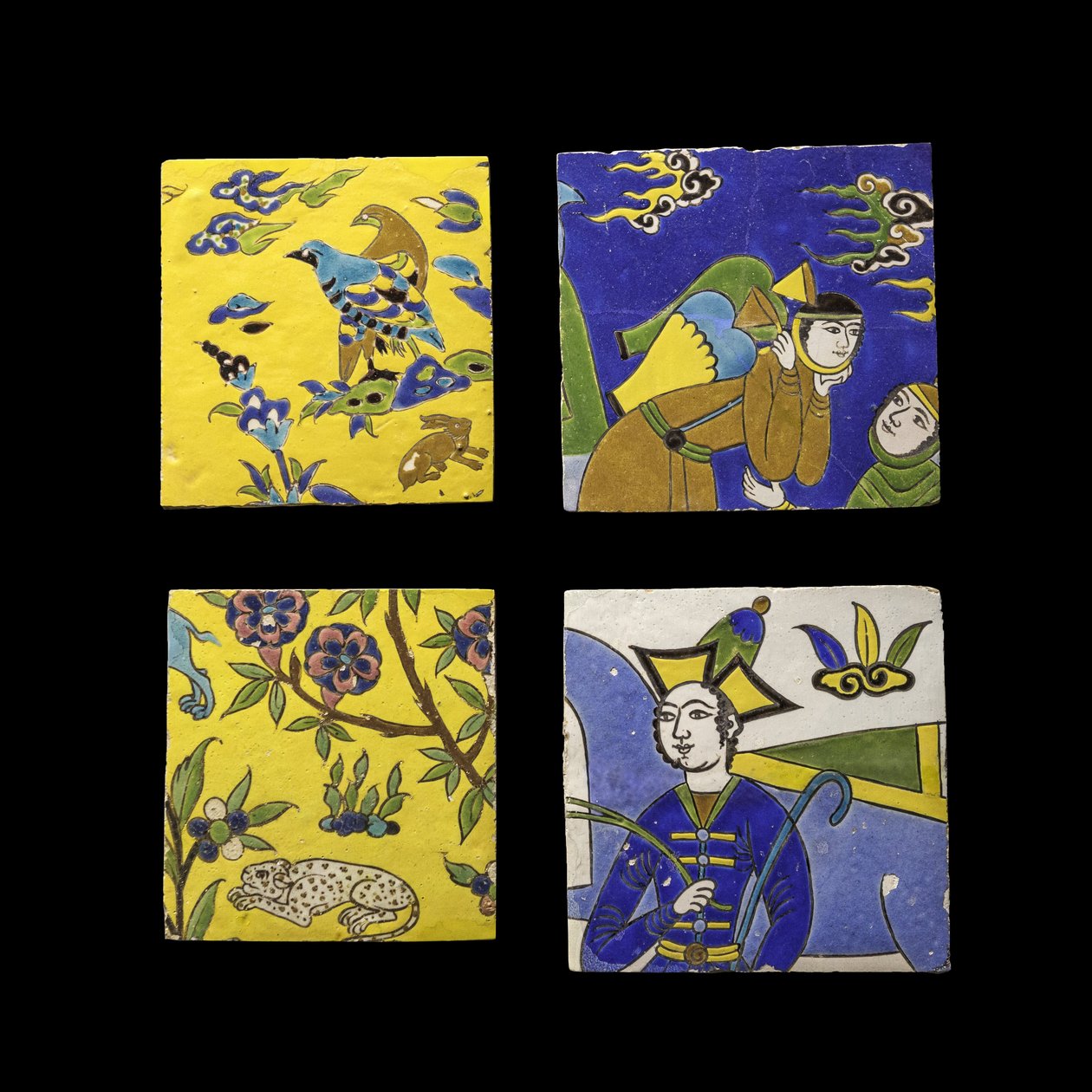 Ylhäällä vasemmalla: Bird Tile. Iran, Esfahan (?) tekijältä William M. Timlin
