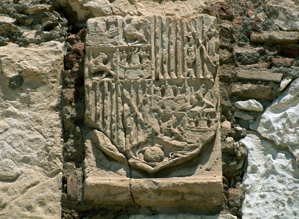 Homagen torni, Almerian Alcazaba, Andalusia. Yksityiskohta. tekijältä William M. Timlin
