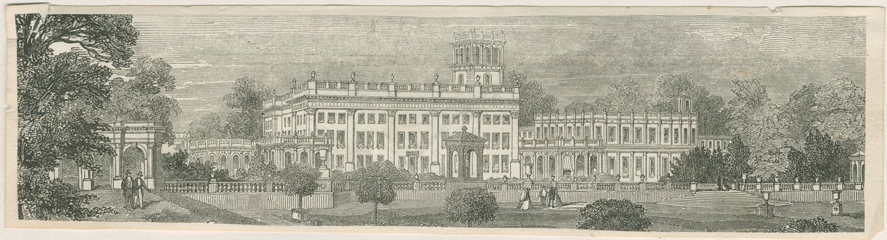 Trentham Hall: puupiirros ja [?1800-luvun puoliväli] tekijältä Unbekannt
