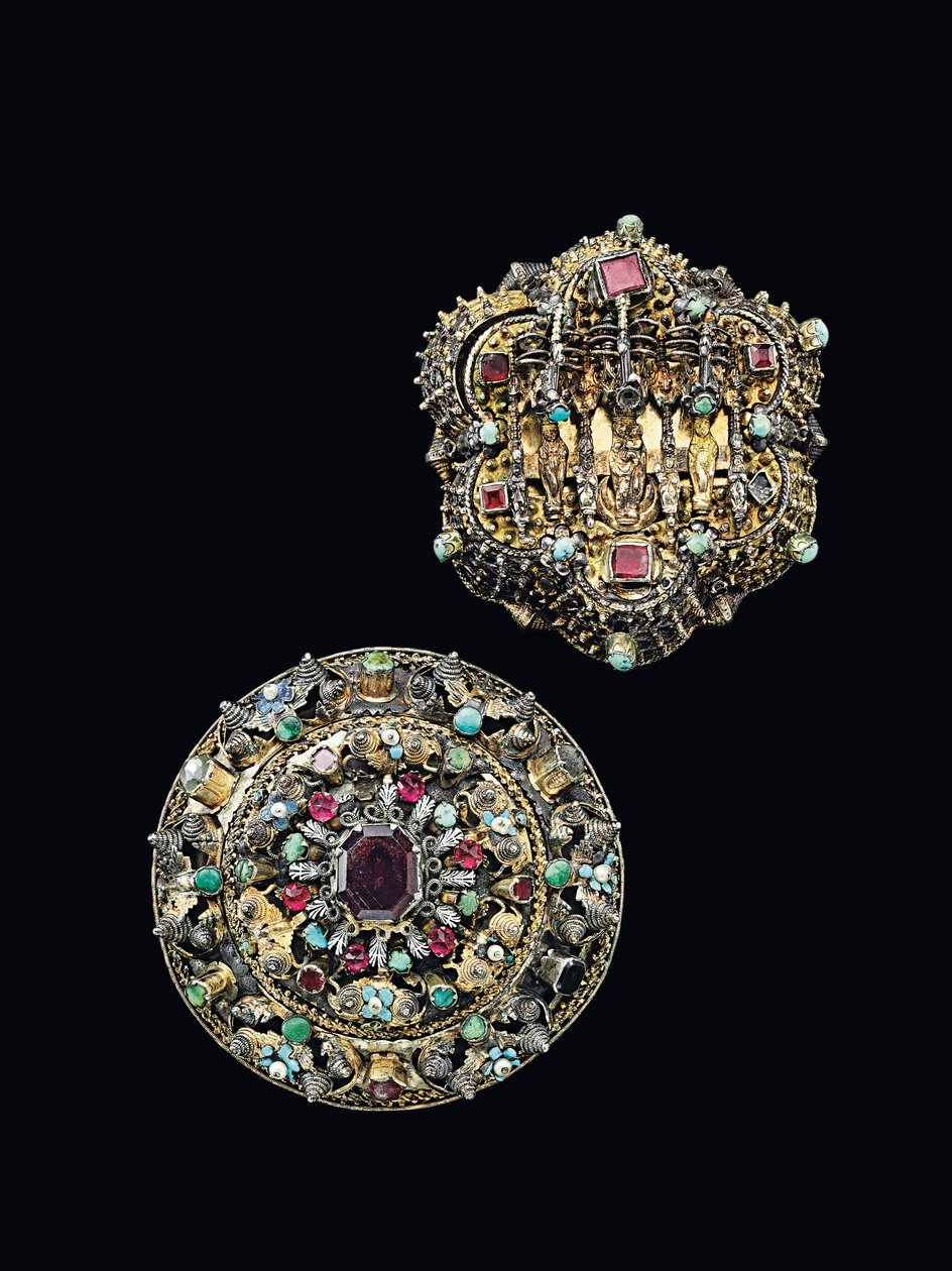 Kaksi rintaruusuketta, Sibiu, n.1675-1700 tekijältä Unbekannt
