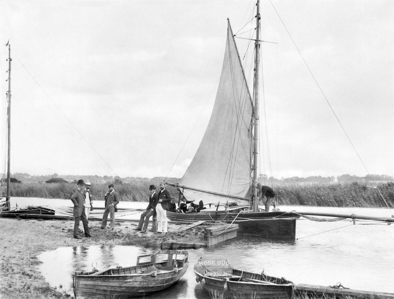 Iso-Britannia: Yacht Waveney-joella. Norfolk Broads, tekijältä Unbekannt