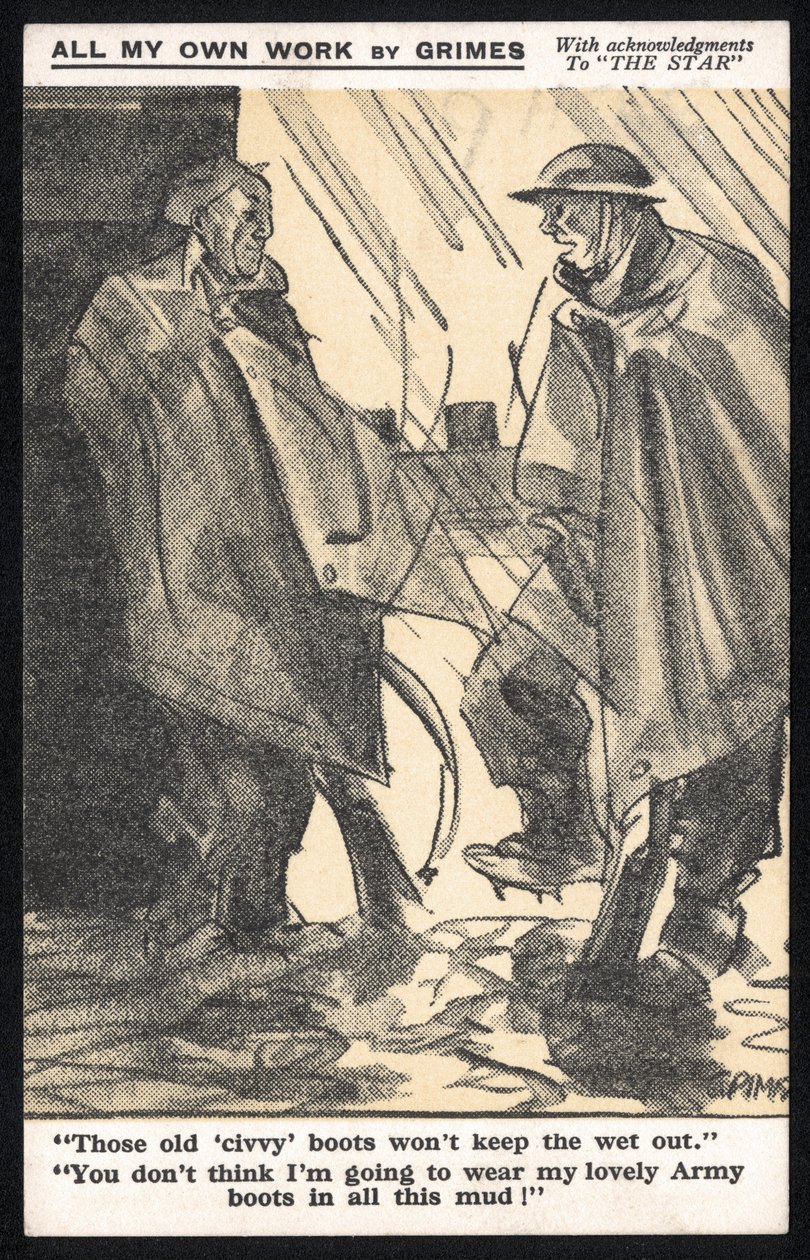 Regne Unit : una postal humorística produïda durant la Segona Guerra Mundial per Raphael Tuck & Sons Ltdfinnish tekijältä Unbekannt