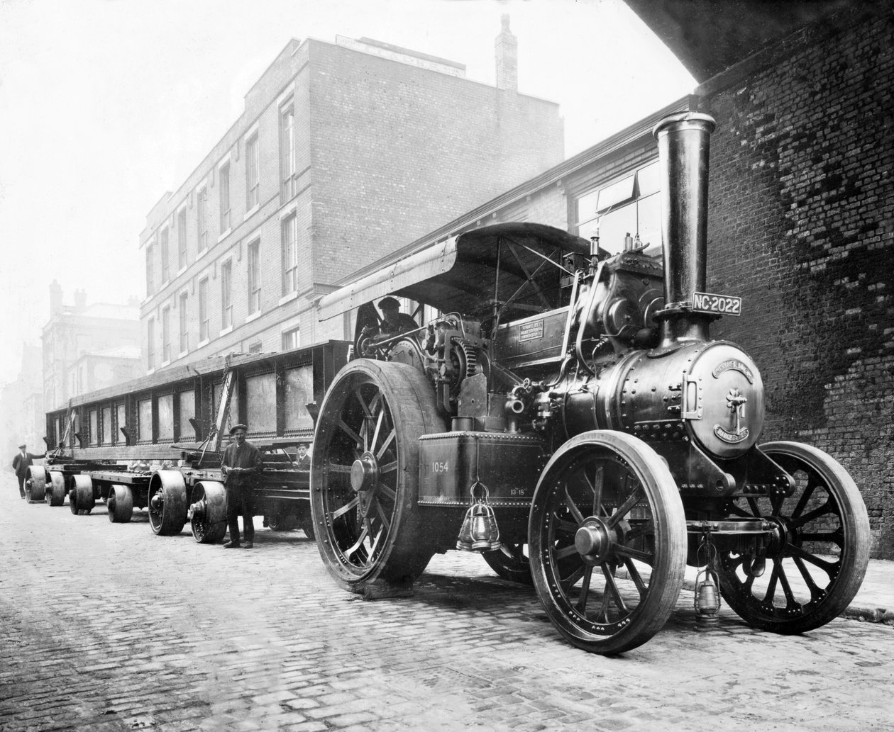 Iso-Britannia : Vetomoottori hinaa kuormaa. Manchester, 1904 tekijältä Unbekannt
