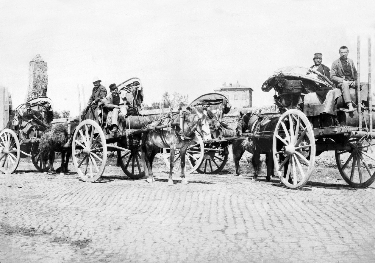 Iso-Britannia: Viinikärryt viinitarhalla. Ranska, 1890 tekijältä Unbekannt