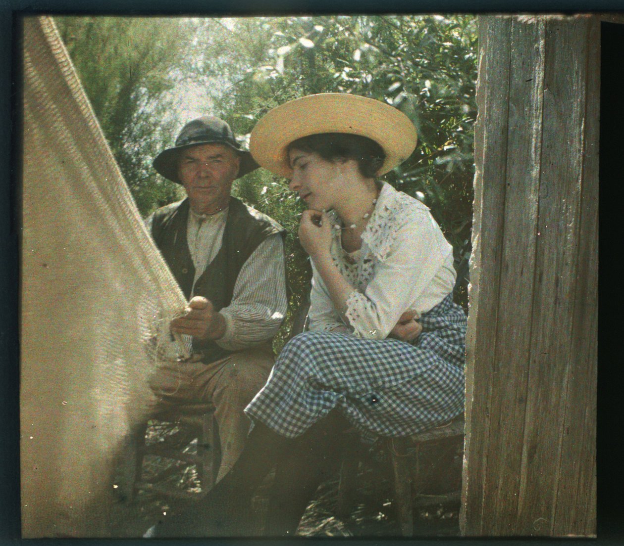 Vendeen viehättävä: Longeville, Ranska - Autochrome anonymous tekijältä Unbekannter Künstler