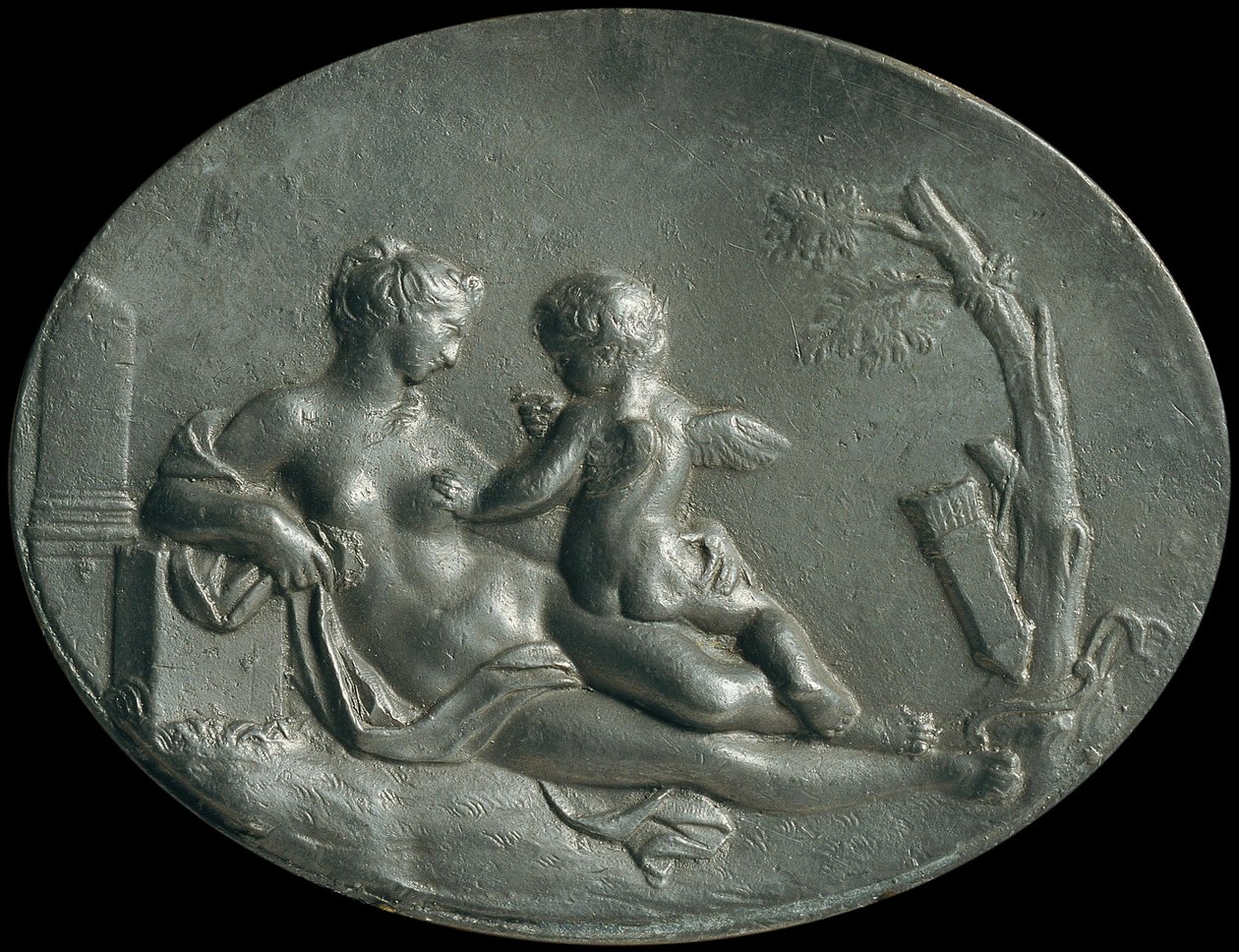 Venus ja Amor tekijältä Unbekannter Künstler