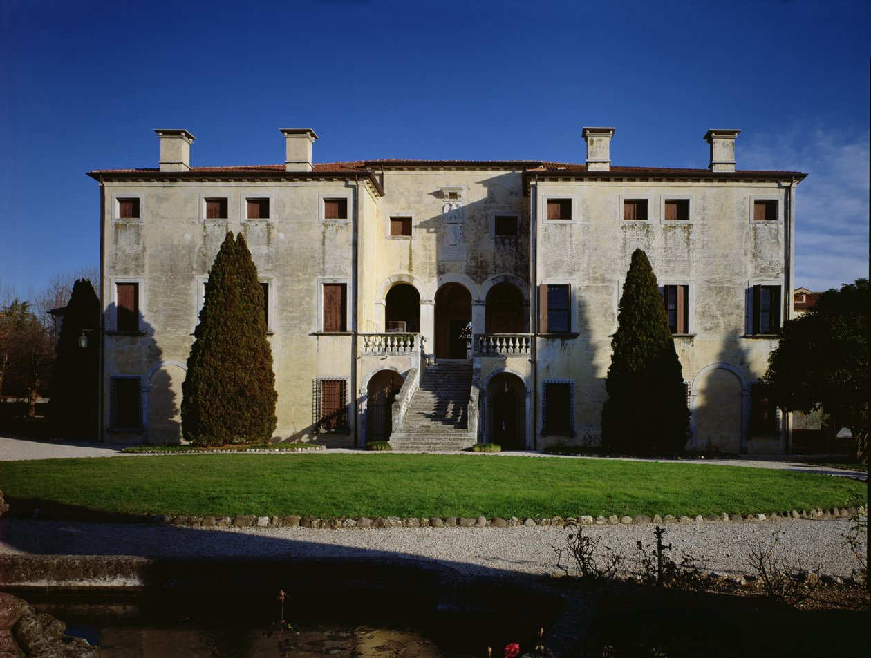 Villa Godi (nykyisin nimeltään Malinverni), Lonedo, Vicenza (kuva) tekijältä Unbekannt