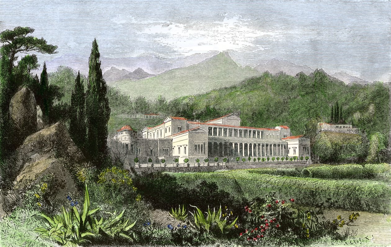 Villa de Plinius nuorempi (latinaksi Caius Plinius Caecilius Secundus, 61-114), roomalainen kirjailija ja poliitikko, antiikin Rooma. tekijältä Unbekannter Künstler