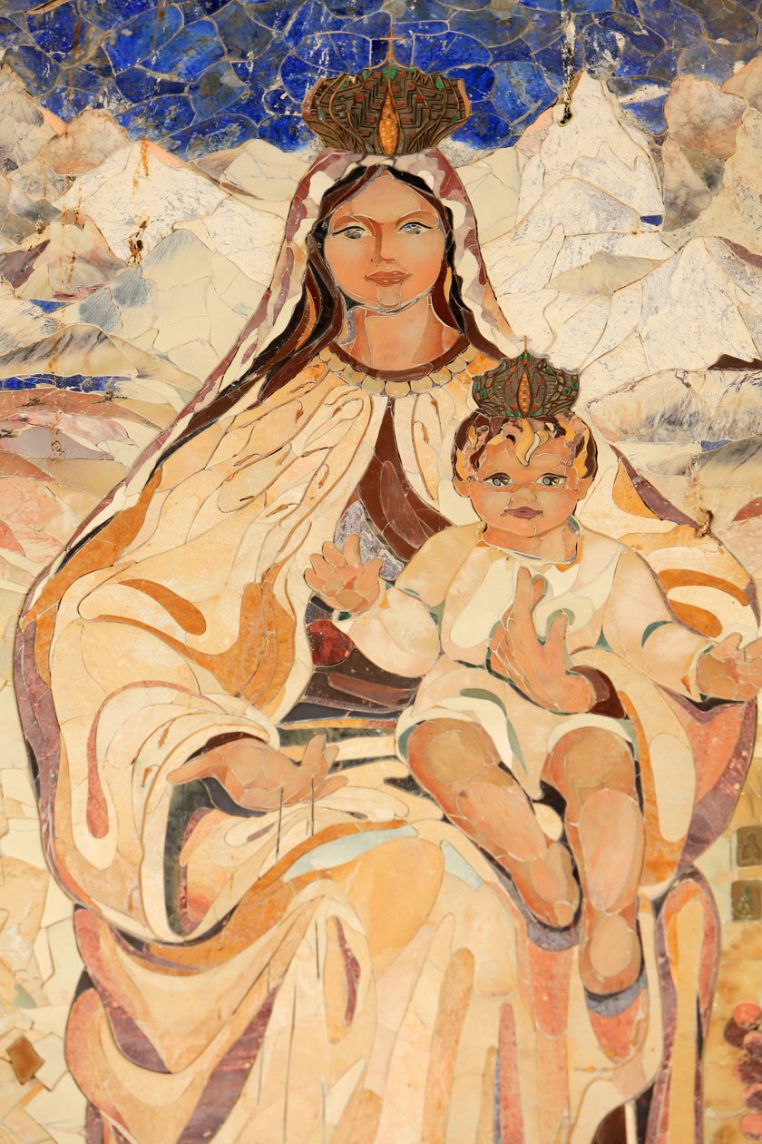 Neitsyt ja lapsi. Chile. Marian ilmestyksen basilika, Nasaret, Israel tekijältä Unbekannt