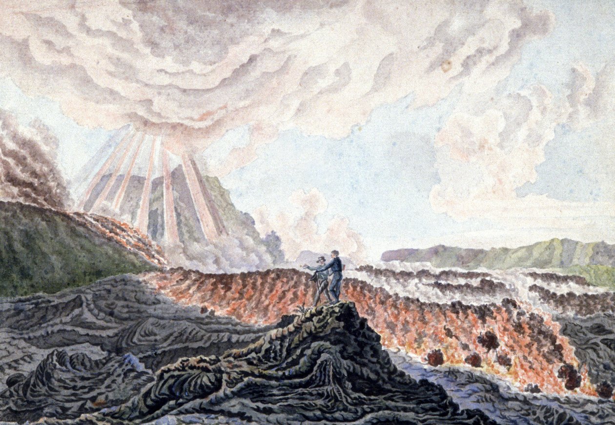 Piton de la Fournaise -vuorenpurkaus, Réunionin saari tekijältä Unbekannter Künstler