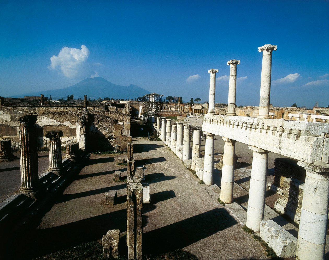 Näkymä Pompejin ja Vesuviuksen foorumilta. Italia. tekijältä Alec Hunter