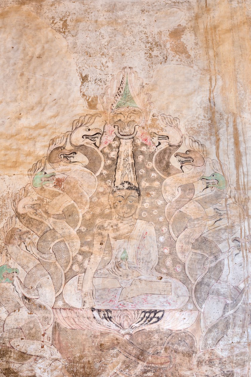 Seinämaalaus, Sulamani Pahto, Bagan (kuva) tekijältä Unbekannter Künstler