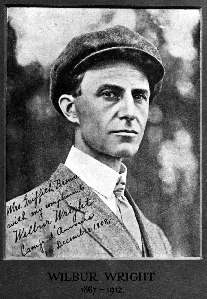 Wilbur Wright, amerikkalainen lentäjä tekijältä Unbekannt