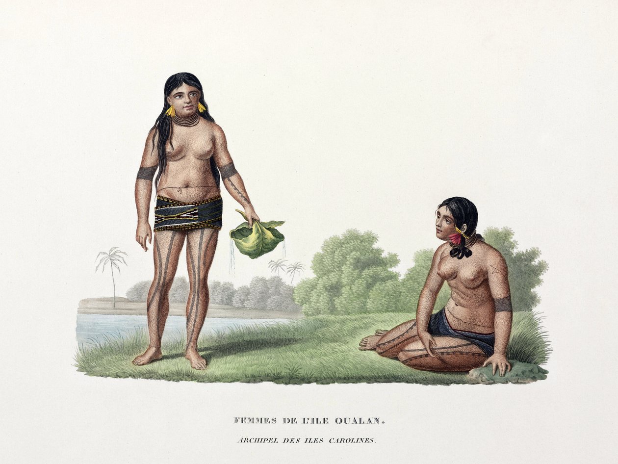 Karoliinasaarten naiset tekijältä Unbekannt