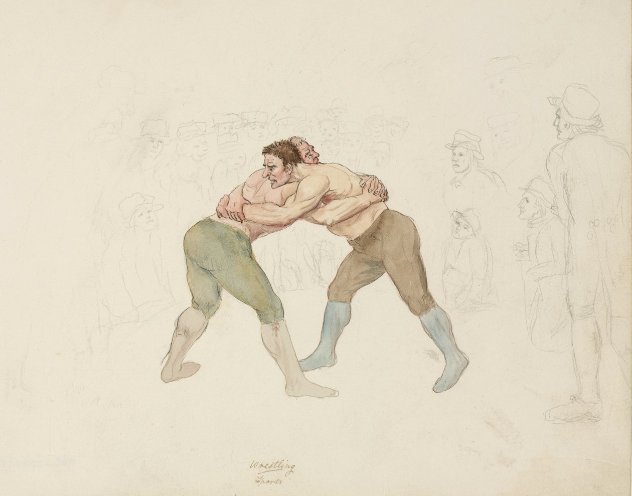 Painiottelu, Northumberland, n. 1805-1820 tekijältä Unbekannt