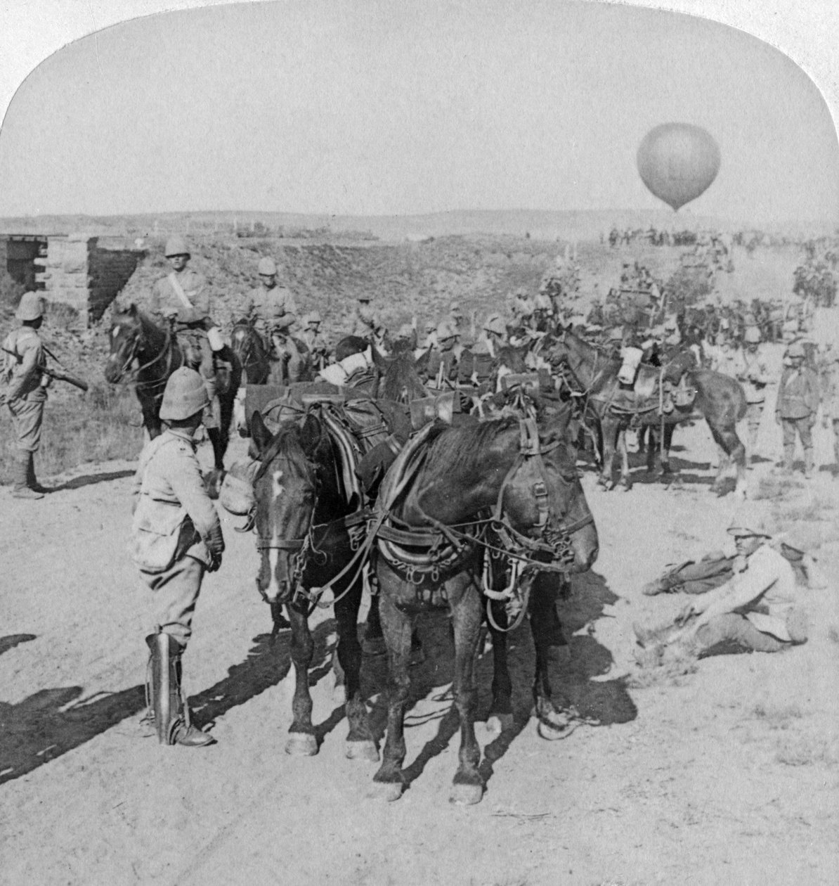 84th Battery and Balloon Corps, Boer War, Etelä-Afrikka, 1901. tekijältä Underwood and Underwood
