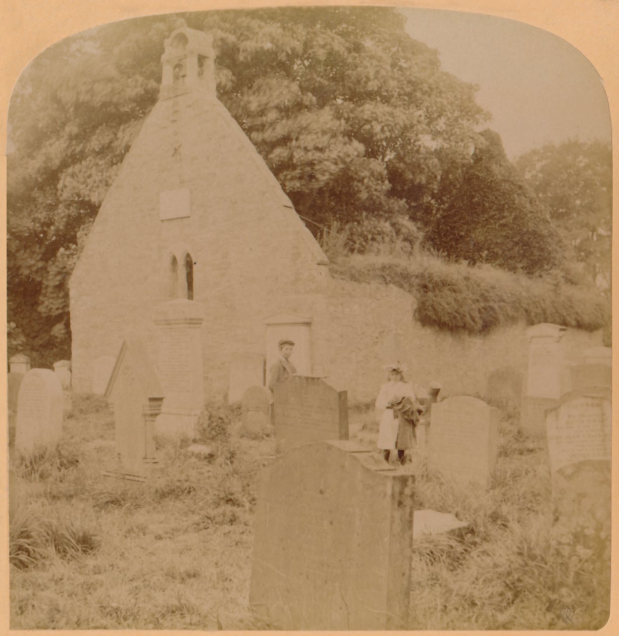 Auld Kirk, Ayr, Skotlanti, 1897. tekijältä Underwood and Underwood