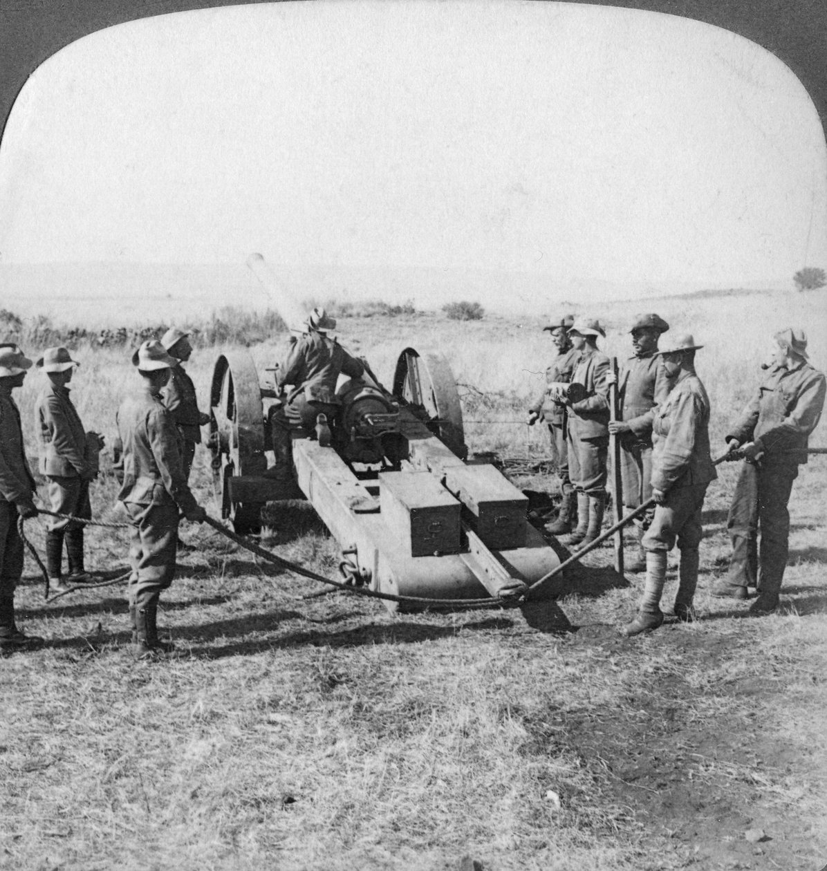 Brittiläinen laivastoase, Etelä-Afrikka, Buurien sota, 1900 tekijältä Underwood and Underwood
