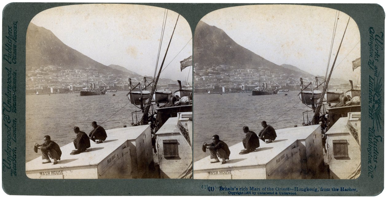 Hongkong satamasta, 1901 tekijältä Underwood and Underwood