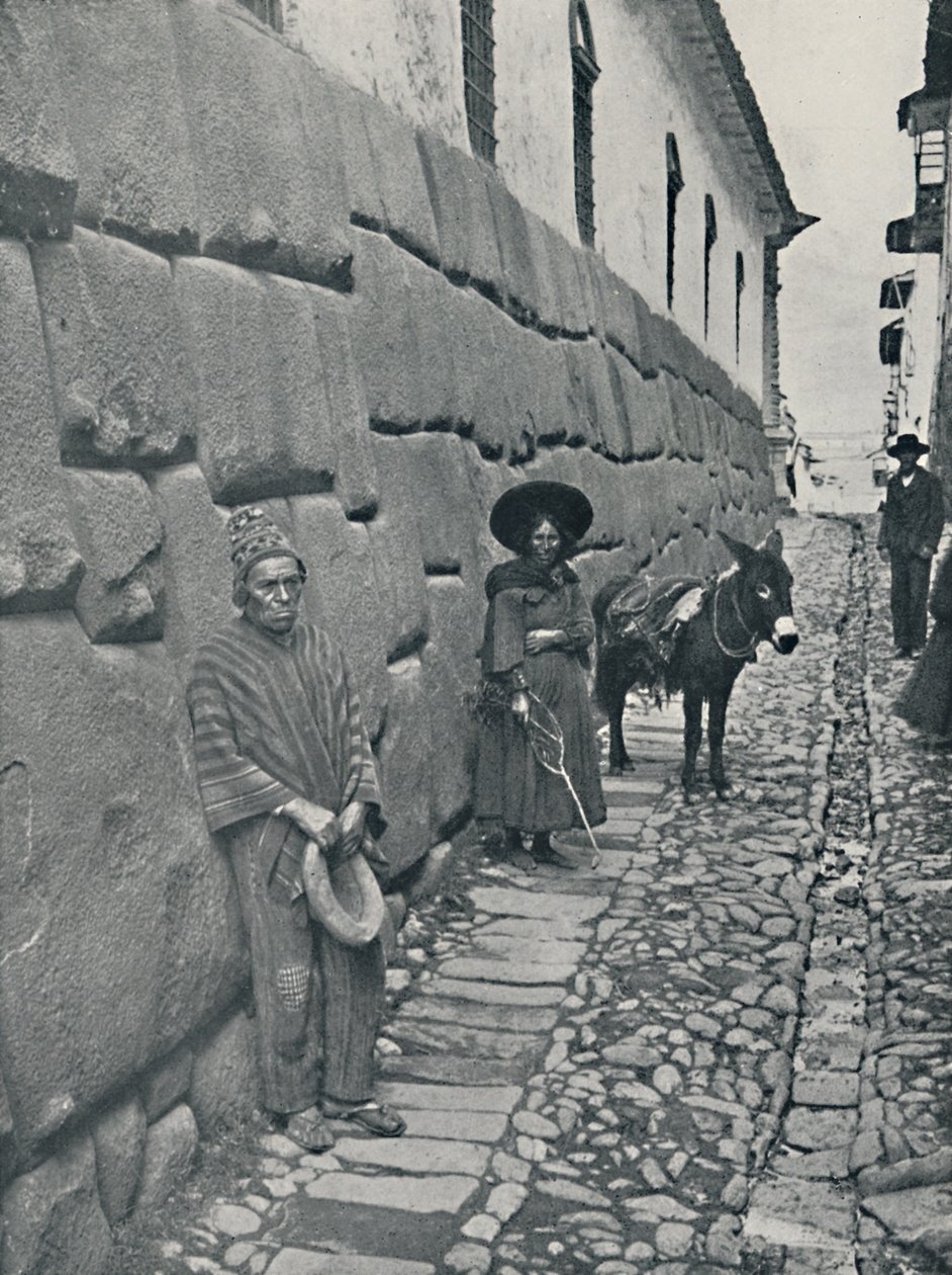 Inca Muuraus, Cuzco, 1916 tekijältä Underwood and Underwood