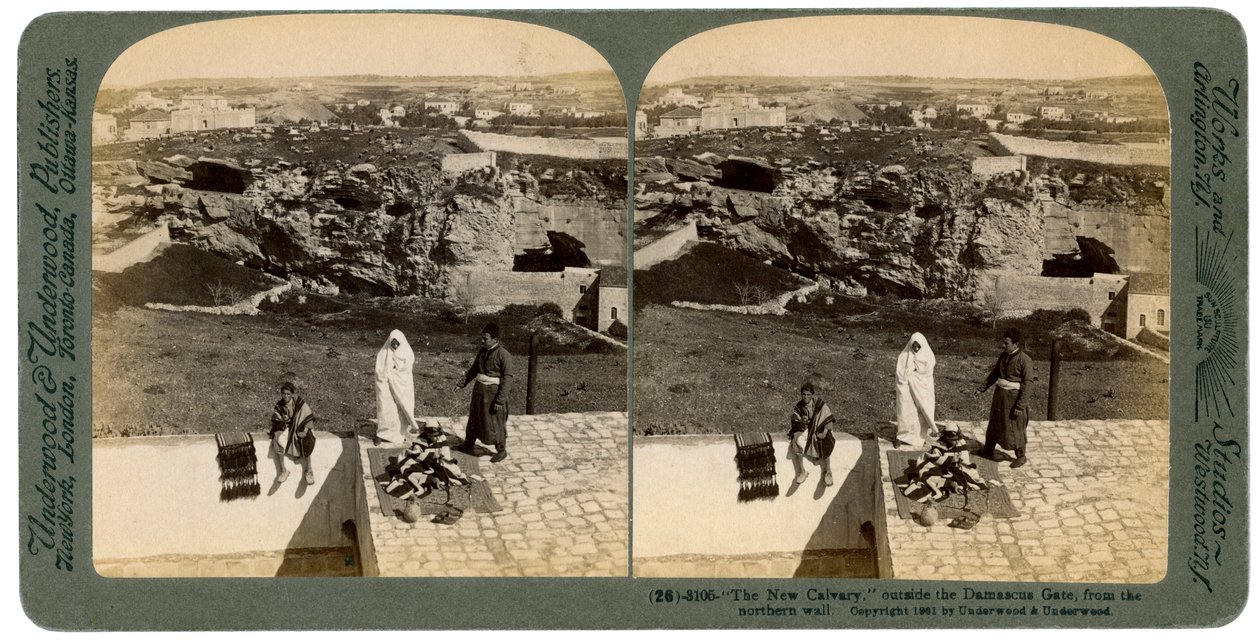 Jerusalem Damaskoksen portilta nähtynä, Palestiina, 1901. tekijältä Underwood and Underwood