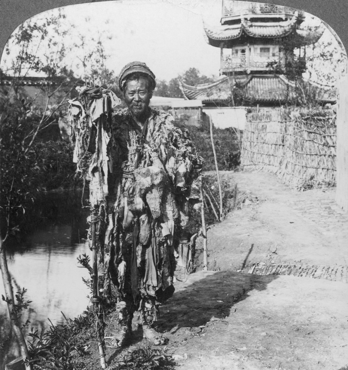 Kerjäläisten kuningas, Loong Wah, Kiina, 1800-luvun loppu tai 1900-luvun alku tekijältä Underwood and Underwood
