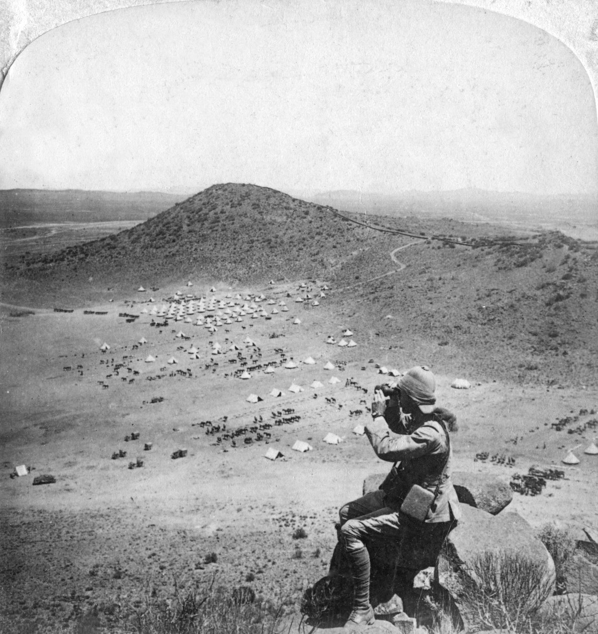 Katse Orange Free Stateen, Boer War, Etelä-Afrikka, 1900. tekijältä Underwood and Underwood