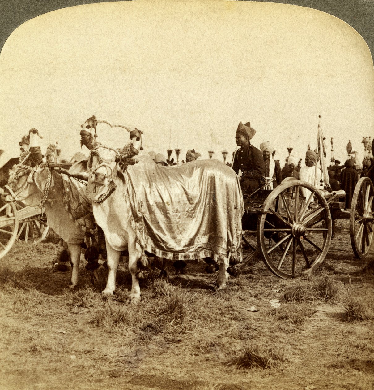 Barodan Maharajan hopeinen tykki, Delhi, Intia. tekijältä Underwood and Underwood