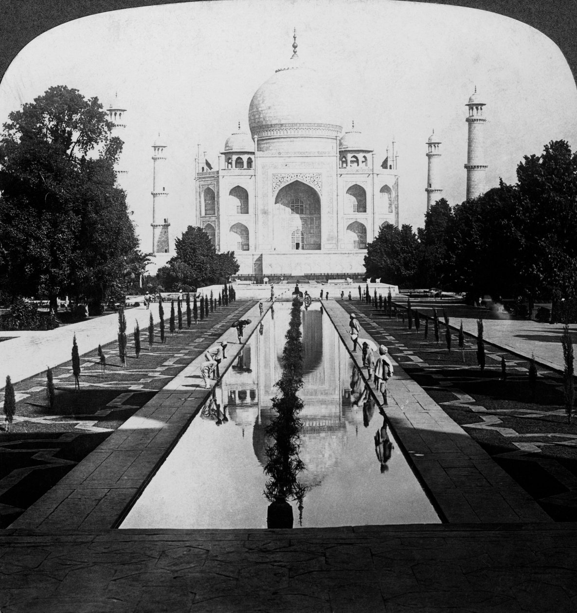 Taj Mahal, Agra, Uttar Pradesh, Intia. tekijältä Underwood and Underwood