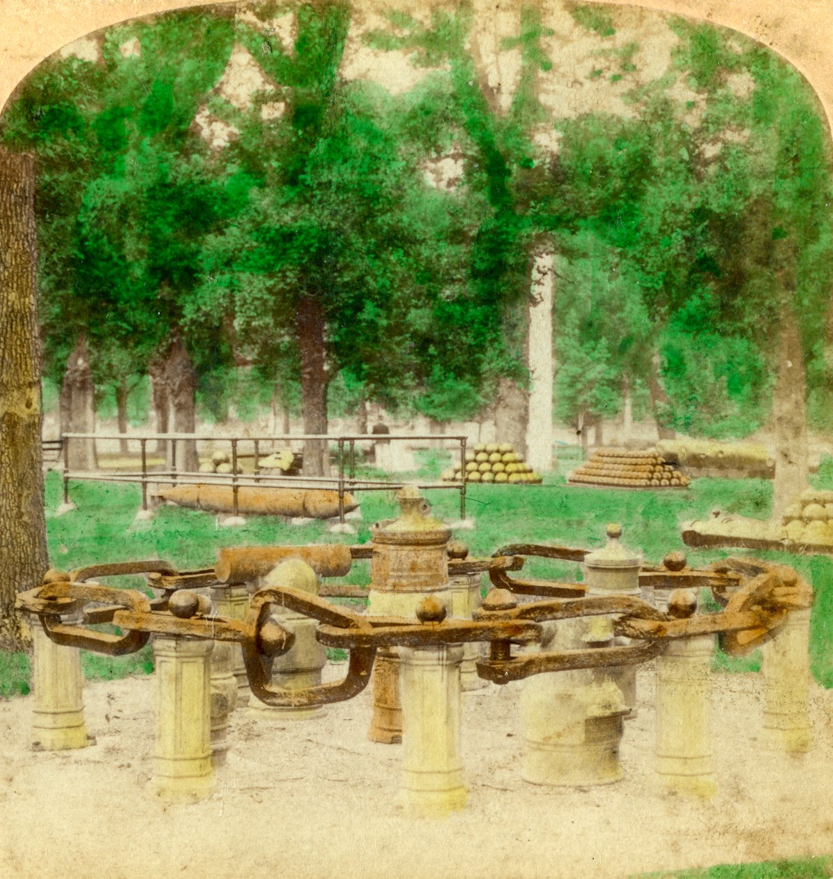 The Great Chain, Trophy Point, West Point, New York, USA, 1901 tekijältä Underwood and Underwood