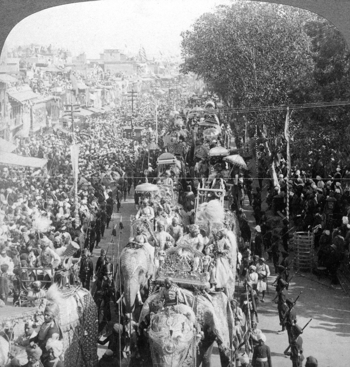 Suuri Durbar-kulkue, Delhi, Intia, 1903. tekijältä Underwood and Underwood