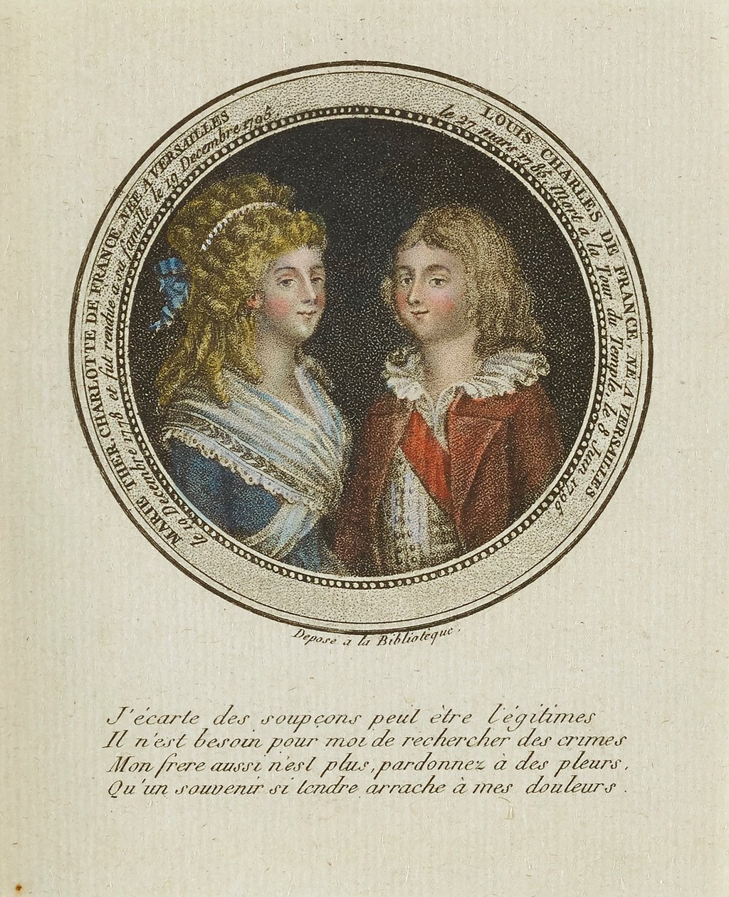Maria Theresia Charlotte de France, Louis Charles de France. tekijältä Unidentified