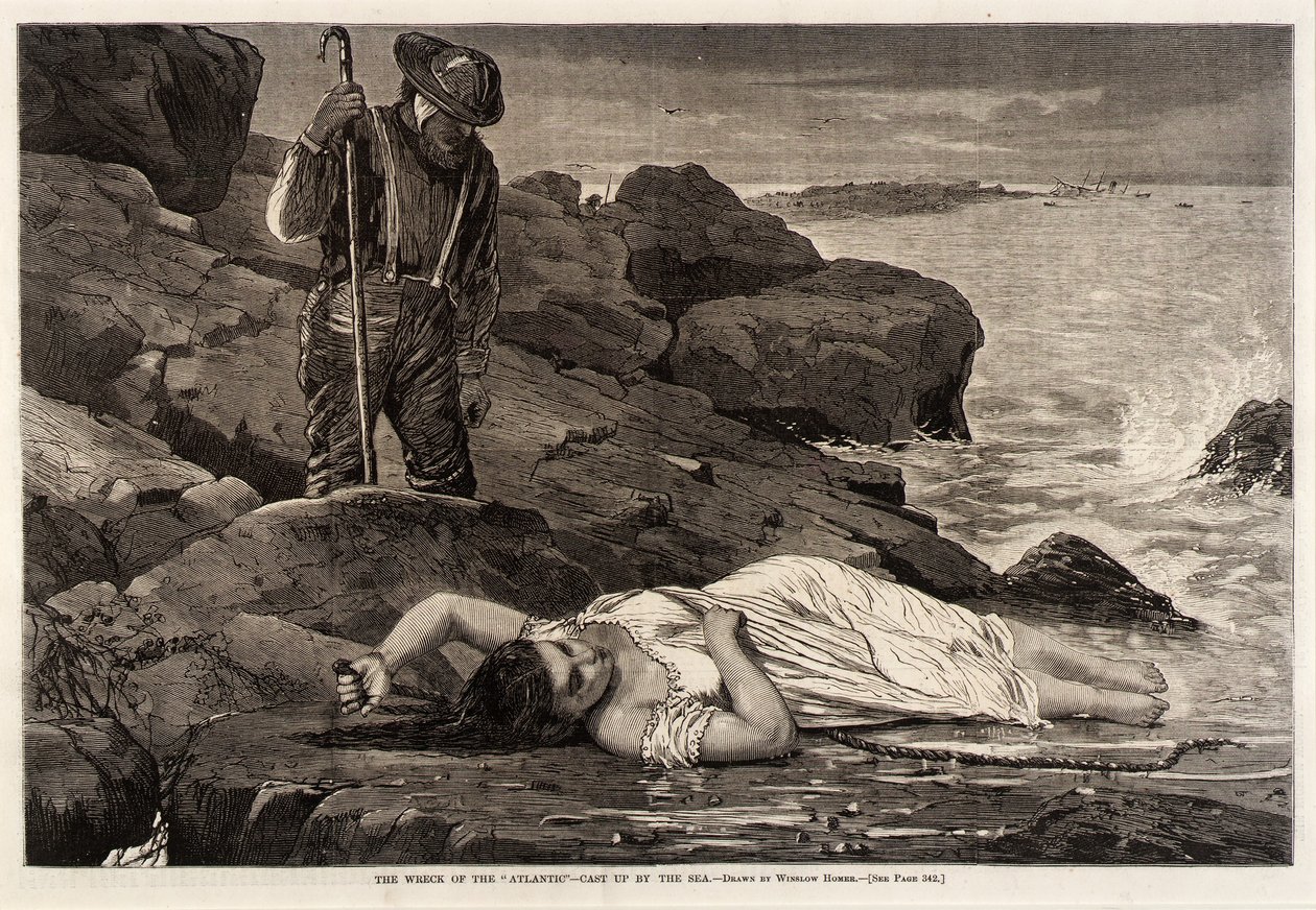 Atlantin haaksirikko - meri heittää sen mereen tekijältä Unidentified