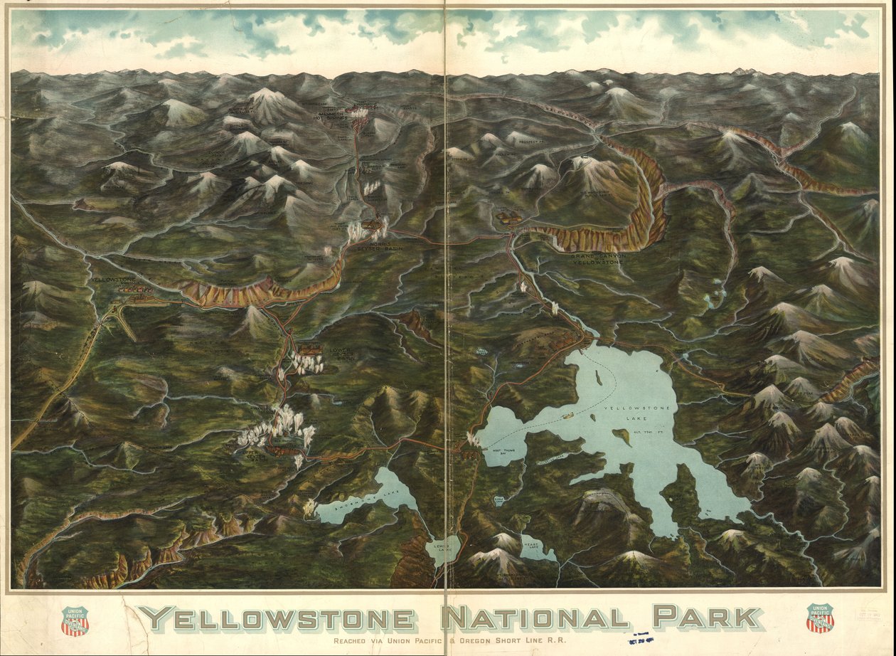 National Park Exhibit, 1972. Saatavilla myös Library of Congress -sivuston kautta rasterikuvana. 2 kopiota tekijältä Union Pacific Railroad Company