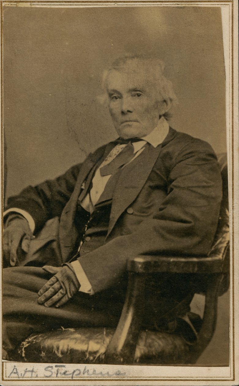 Alexander Hamilton Stephens, Georgian kuvernööri ja liittovaltion varapresidentti tekijältä Unknown