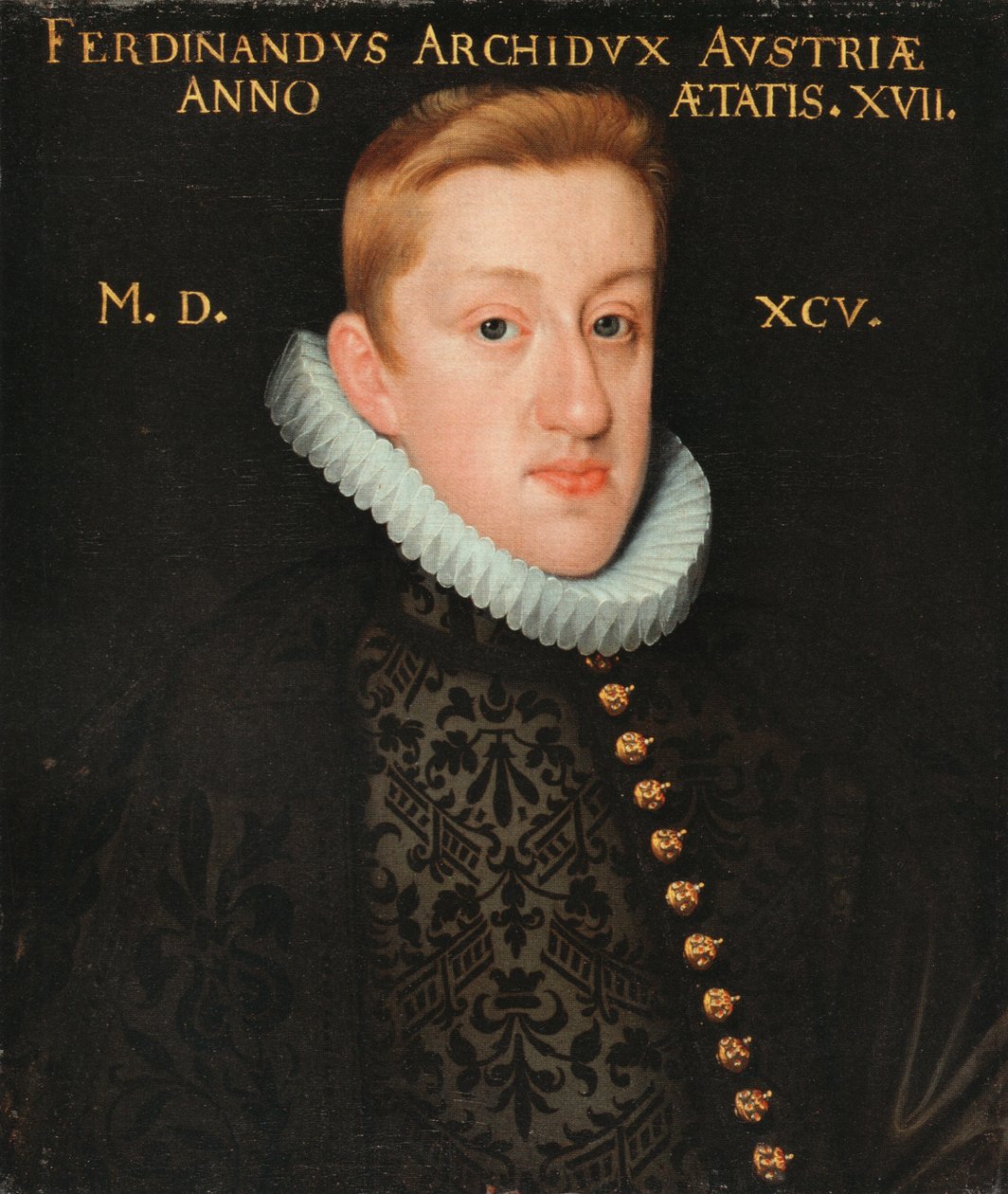 Bildnis von Erzherzog Ferdinand von Österreich (später Kaiser Ferdinand II.) Im Alter von 15 Jahren tekijältä Unknown