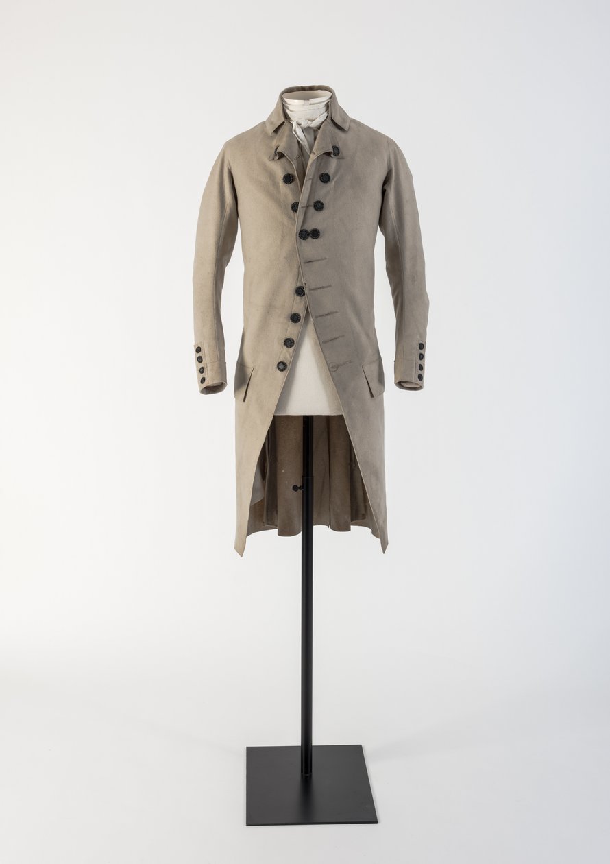 Miesten kermanvärinen villatakki, 1790-luku (villa) tekijältä Unbekannt Unbekannt
