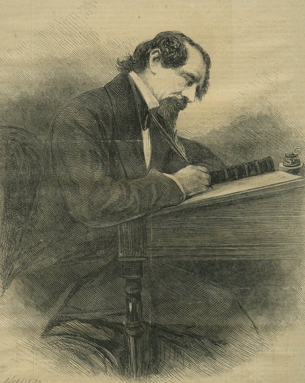 Edesmennyt Charles Dickens, noin 1870 tekijältä Unbekannt Unbekannt
